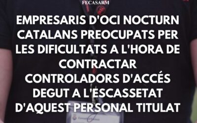 Els empresaris d’oci nocturn catalans es queixen de les dificultats que tenen per contractar controladors d’accés degut a l’escassetat d’aquest personal titulat